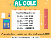 Tombola – Revive la vuelta al cole en BIngo 90 y hazte con BMG de hasta 1000€