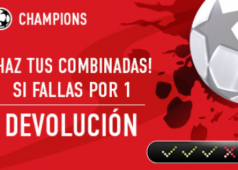 Sportium – Te devuelven el dinero si fallas en tu combinada de Champions
